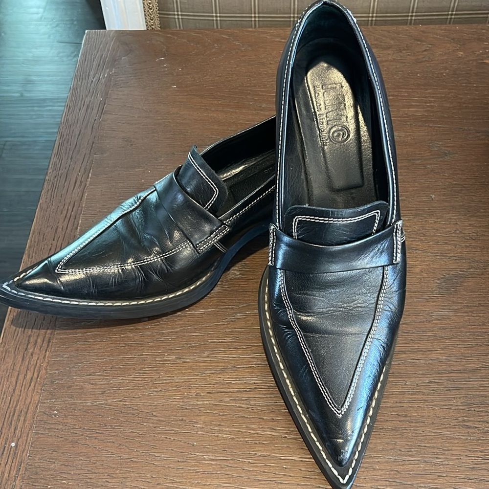 Maison Martin Margiela Black Leather Loafers